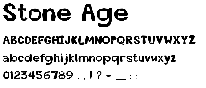 Stone Age font